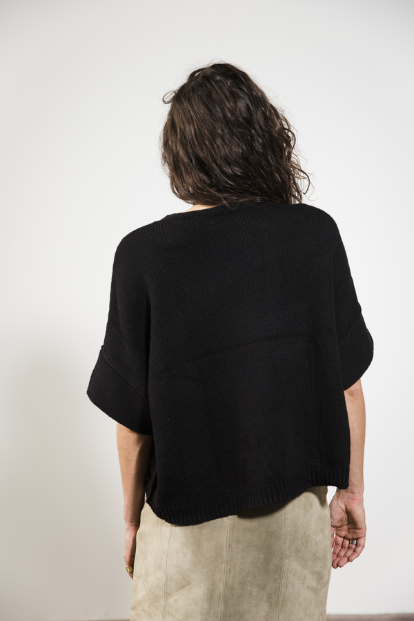 Elk CHUNKY BLACK SWEATER Elk CHUNKY BLACK SWEATER