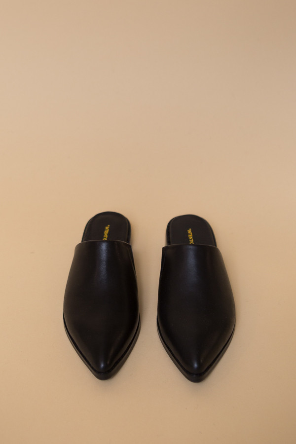 Intentionally Blank Titan Flats in Black Leather Intentionally Blank Titan Flats in Black Leather