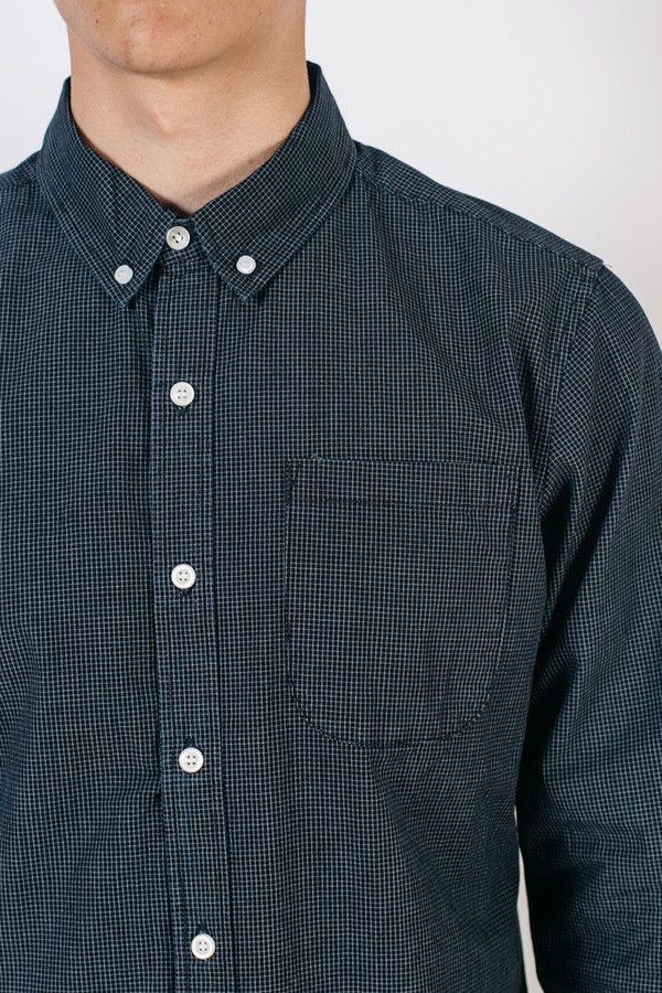 Men's Bridge & Burn Fulton Dark Indigo Grid Men's Bridge & Burn Fulton Dark Indigo Grid