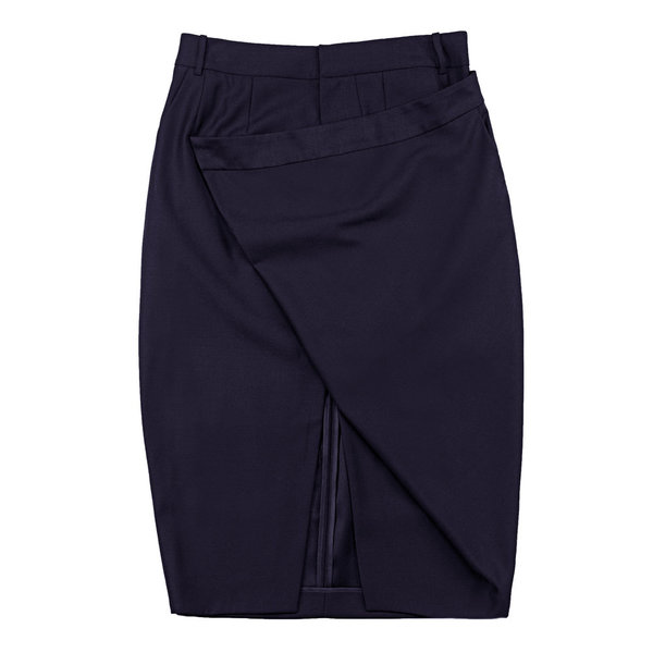 Vincetta Navy Cantilever Skirt Vincetta Navy Cantilever Skirt