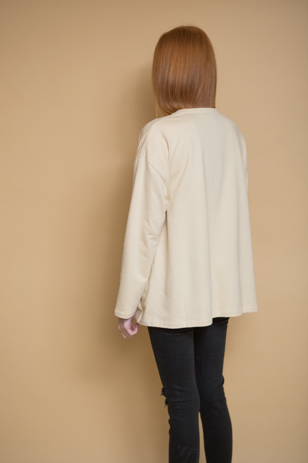 Revisited Matters Sweatshirt Sweater - Cream Revisited Matters Sweatshirt Sweater - Cream