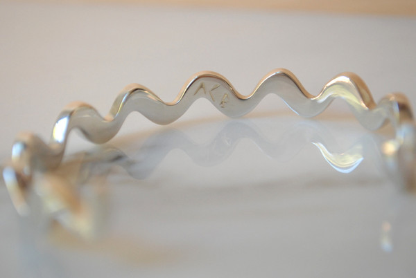 Annie Costello Brown Wavy Line Cuff Annie Costello Brown Wavy Line Cuff