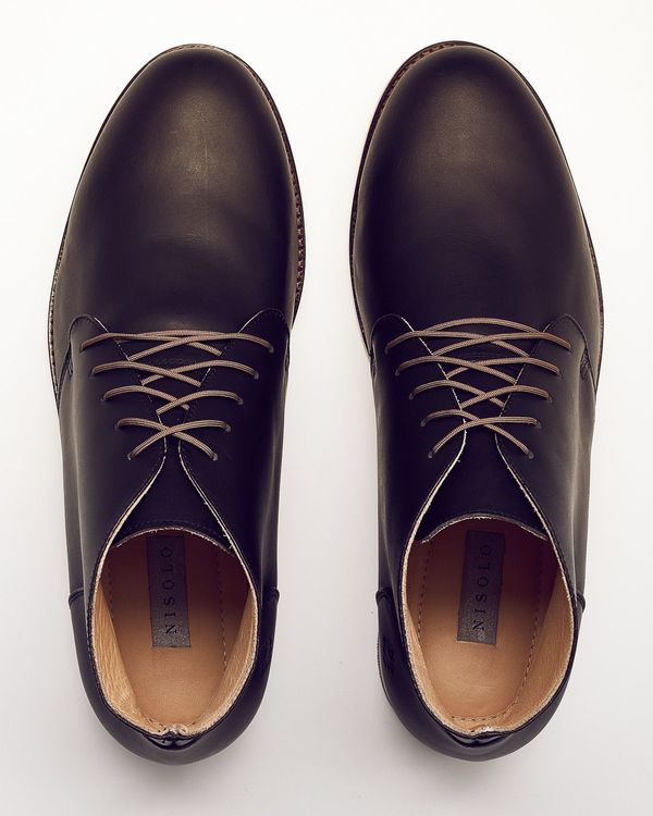Men's Nisolo Emilio Chukka Boot Noir 5 for 5 Men's Nisolo Emilio Chukka Boot Noir 5 for 5
