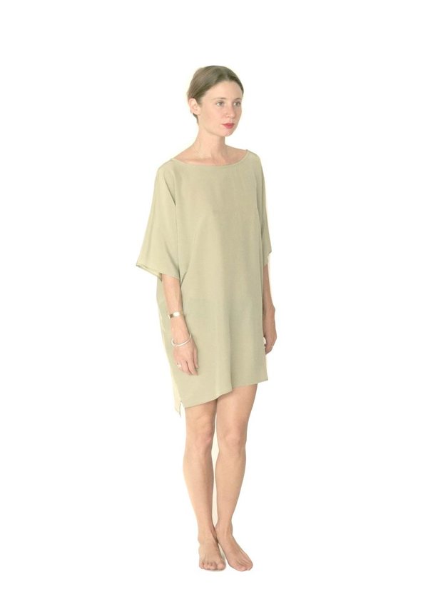 Strathcona Tunic Dress in Light Moss Green Strathcona Tunic Dress in Light Moss Green