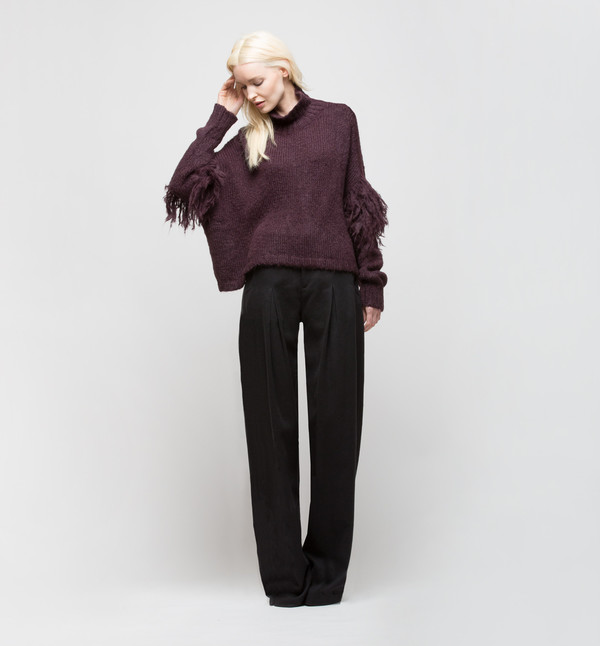 Laura Siegel Turtleneck Sweater Purple Smoke Laura Siegel Turtleneck Sweater Purple Smoke