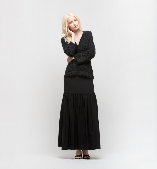 Ryan Roche V-Neck Sweater Black Ryan Roche V-Neck Sweater Black