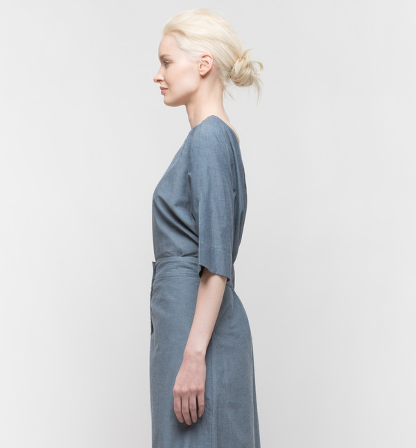 Kowtow Radius Top Navy Chambray Kowtow Radius Top Navy Chambray