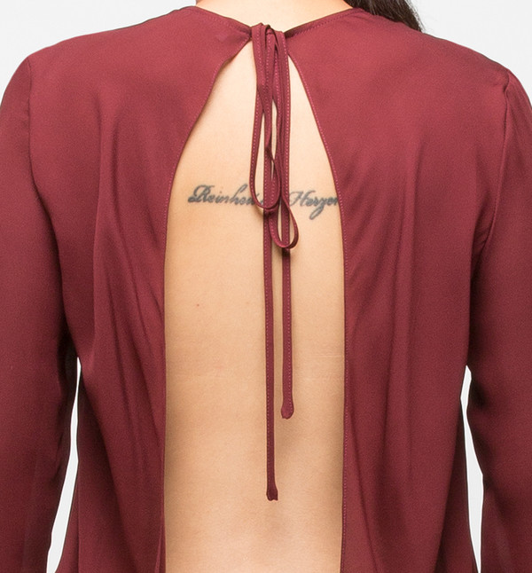 Ryan Roche Tie-Back Top Maroon Ryan Roche Tie-Back Top Maroon