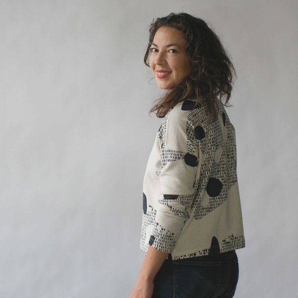 Make It Good Composition #1 Cropped Sweatshirt in Cream Make It Good Composition #1 Cropped Sweatshirt in Cream
