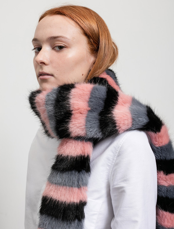 Shrimps Womens Lilou Scarf Multi Stripe Shrimps Womens Lilou Scarf Multi Stripe