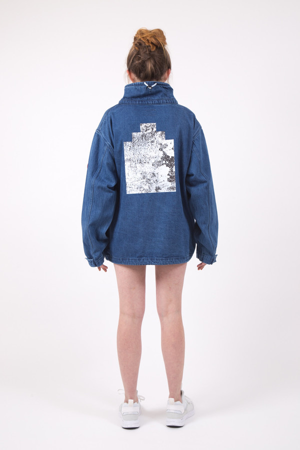 Cav Empt Wash Denim Pullover Jacket Cav Empt Wash Denim Pullover Jacket