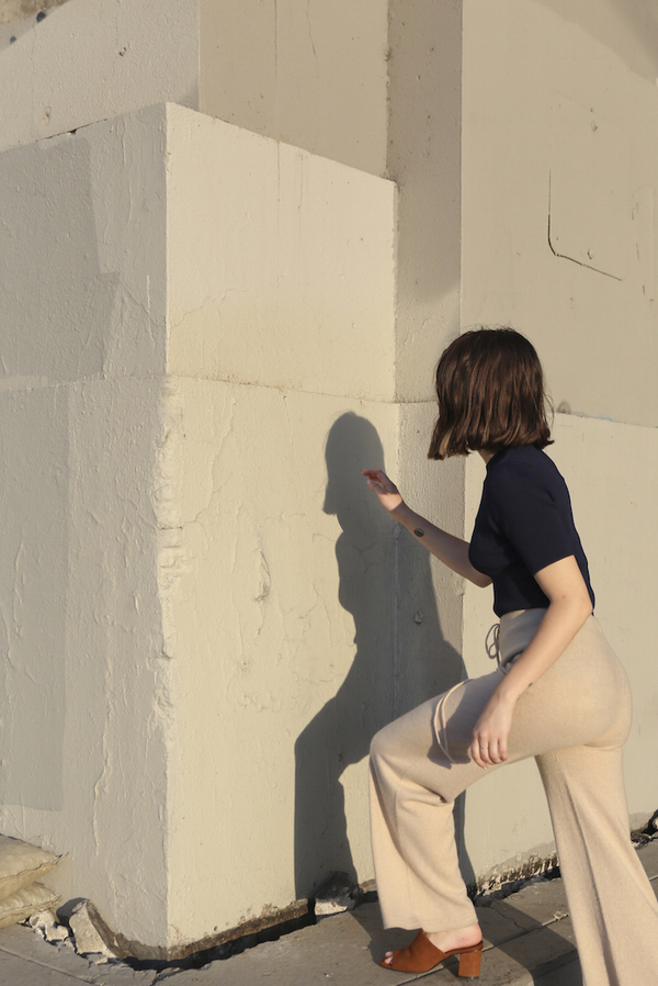 O-M Cashmere Pant, Oat O-M Cashmere Pant, Oat