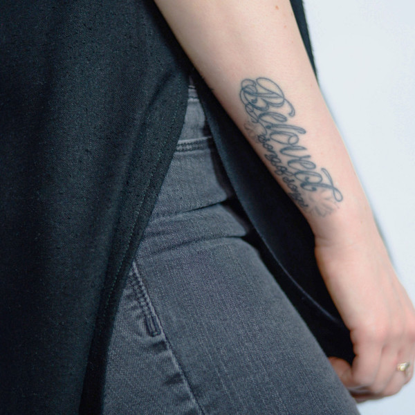 Jamie + The Jones Split Tee, Black Raw Silk Jamie + The Jones Split Tee, Black Raw Silk