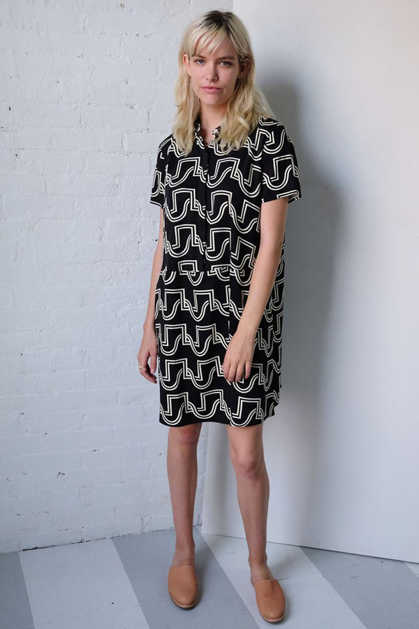 Dusen Dusen Oversize Tee Dress Black Duo Weave Dusen Dusen Oversize Tee Dress Black Duo Weave