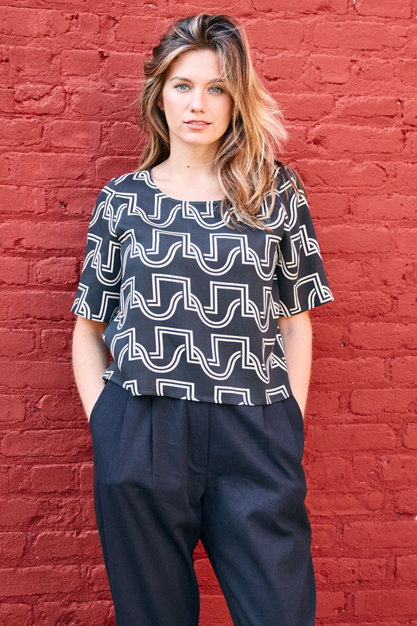 Dusen Dusen Yes Tee Black Duo Weave Dusen Dusen Yes Tee Black Duo Weave