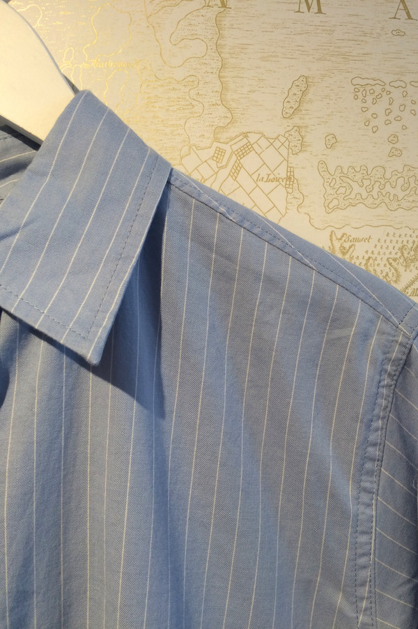 Current Elliott Pinstripe Cotton Prep School Shirt Current Elliott Pinstripe Cotton Prep School Shirt