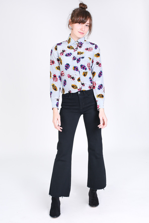 Tracy Reese Button up shirt in racecar bobon Tracy Reese Button up shirt in racecar bobon