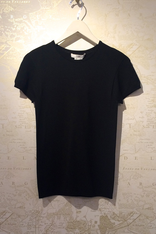 Tibi Seamless Mini Sweater Baby Tee Tibi Seamless Mini Sweater Baby Tee