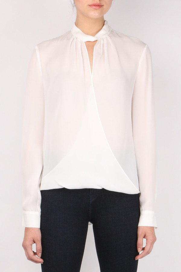 L'agence Kendra Knot Collar Blouse L'agence Kendra Knot Collar Blouse