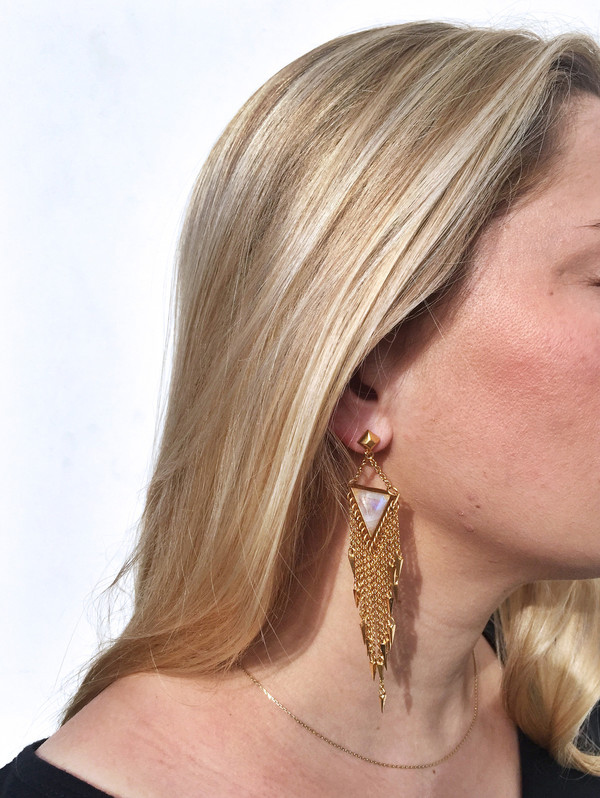 A Peace Treaty Laiyla Moonstone Earrings A Peace Treaty Laiyla Moonstone Earrings