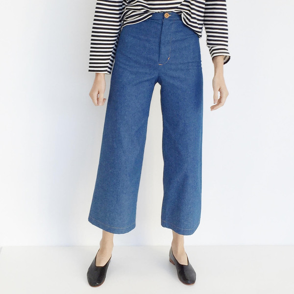 Laurs Kemp Denim Wide Leg Crop Pant Laurs Kemp Denim Wide Leg Crop Pant