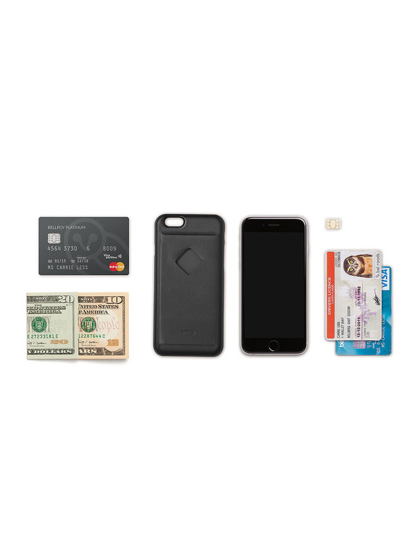 Bellroy Phone Case i6 3 Card Black Bellroy Phone Case i6 3 Card Black