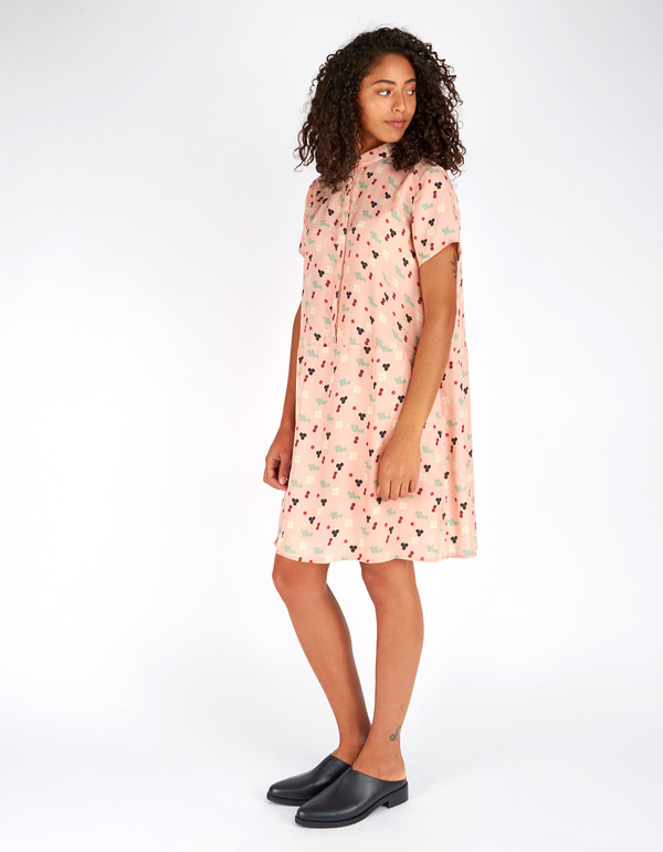 Dusen Dusen Oversize Tee Dress Pink Five Dot Dusen Dusen Oversize Tee Dress Pink Five Dot
