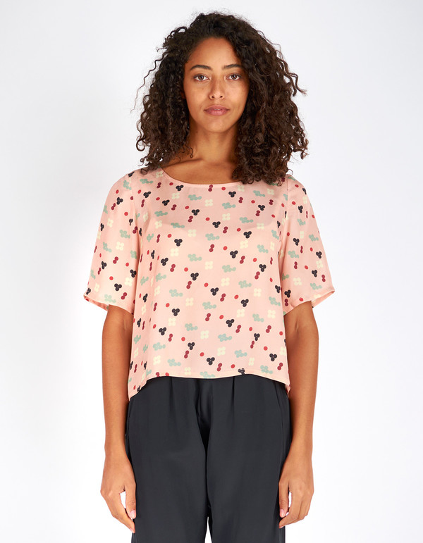 Dusen Dusen Yes Tee Pink Five Dot Dusen Dusen Yes Tee Pink Five Dot