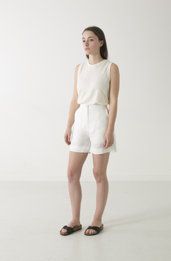 GOOD STUDIOS WOMENS HEMP LINEN HIGH WAIST SHORTS GOOD STUDIOS WOMENS HEMP LINEN HIGH WAIST SHORTS