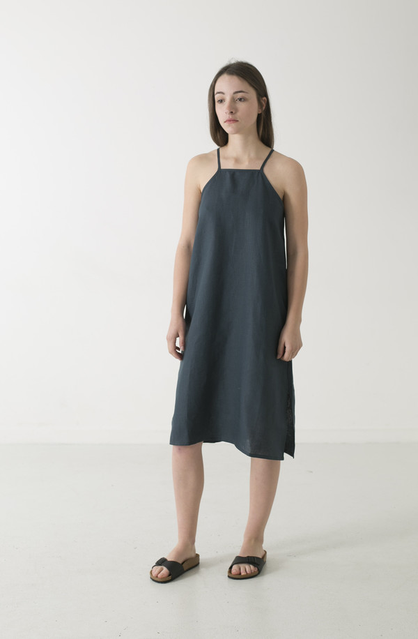 GOOD STUDIOS HEMP LINEN PINAFORE DRESS GOOD STUDIOS HEMP LINEN PINAFORE DRESS