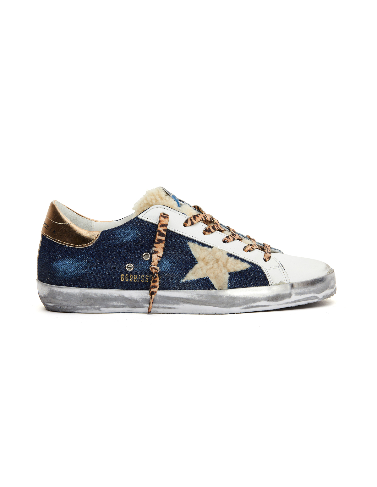 denim golden goose sneakers