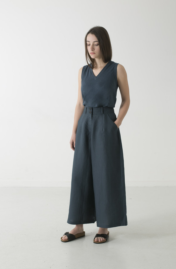 GOOD STUDIOS WOMENS HEMP LINEN WIDE LEG PANT GOOD STUDIOS WOMENS HEMP LINEN WIDE LEG PANT