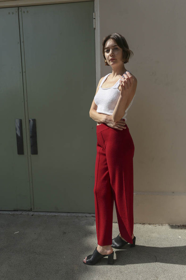 giu giu La Grenade Leisure Pant in Pomegranate giu giu La Grenade Leisure Pant in Pomegranate