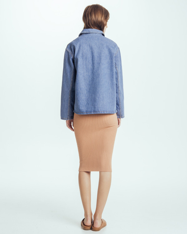 Caron Callahan Krasner Jacket In Denim Caron Callahan Krasner Jacket In Denim