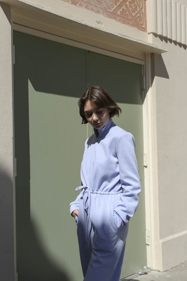 Maryam Nassir Zadeh Paloma Knit Jumpsuit in Periwinkle Maryam Nassir Zadeh Paloma Knit Jumpsuit in Periwinkle