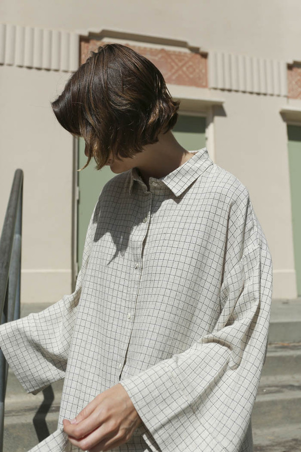 Priory Mikir Shirt in Mini Grid Priory Mikir Shirt in Mini Grid
