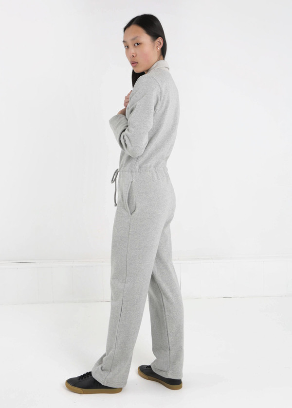 Baserange Grey Melange Doha Jumpsuit Baserange Grey Melange Doha Jumpsuit
