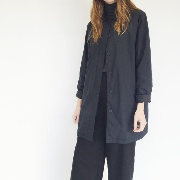 Johan Vintage Black Gap Coat Johan Vintage Black Gap Coat