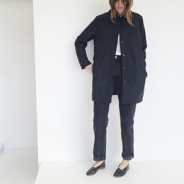 Johan Vintage Black Gap Coat Johan Vintage Black Gap Coat