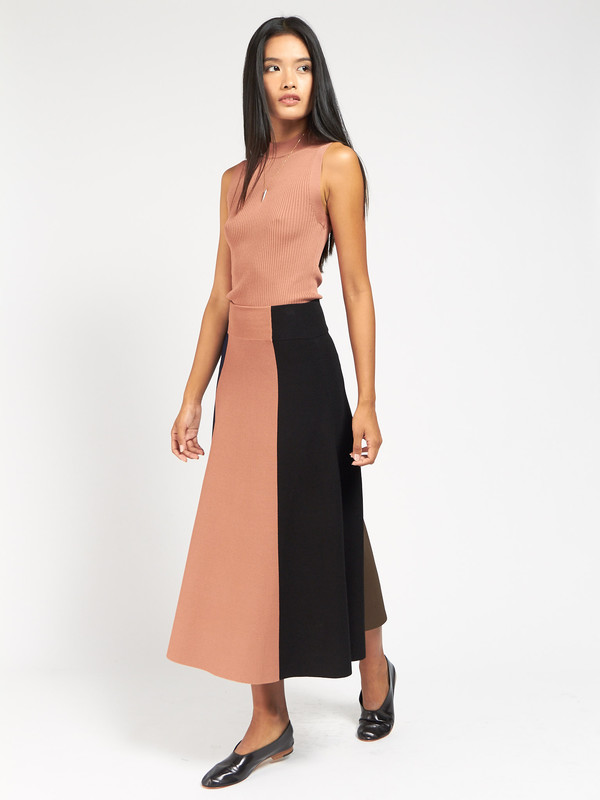 Pari Desai Leila Mock Neck Bisque Pari Desai Leila Mock Neck Bisque