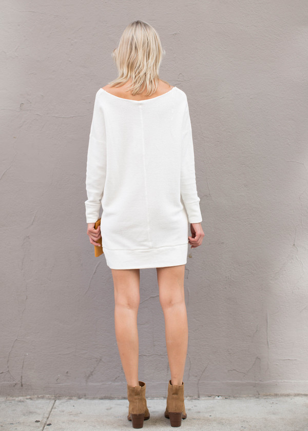 Bobi Wide V-Neck Cotton Tunic/Dress Bobi Wide V-Neck Cotton Tunic/Dress