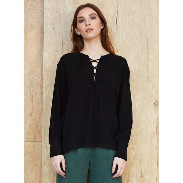 First Rite Lace up Blouse First Rite Lace up Blouse