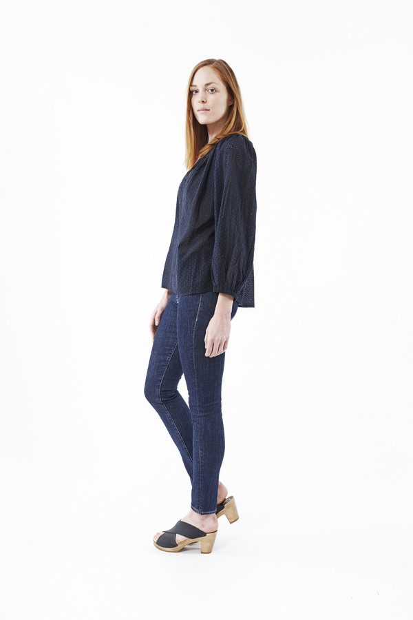 Earnest Sewn Blake High-Waist Skinny Jeans in Raw Blue Earnest Sewn Blake High-Waist Skinny Jeans in Raw Blue