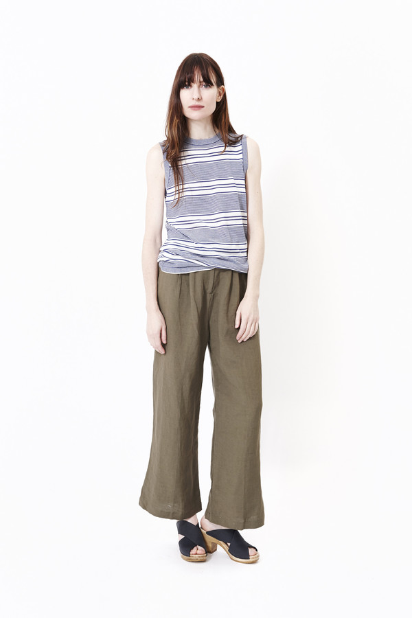 JENNI KAYNE Cashmere Jersey Striped Shell JENNI KAYNE Cashmere Jersey Striped Shell