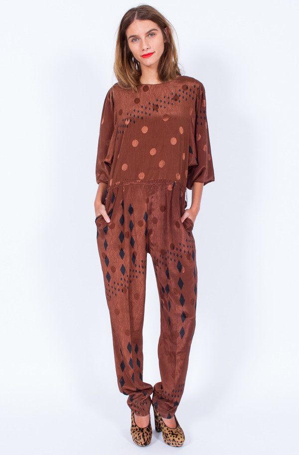 SPOTTED JUMPSUIT (MEDIUM-LARGE) SPOTTED JUMPSUIT (MEDIUM-LARGE)
