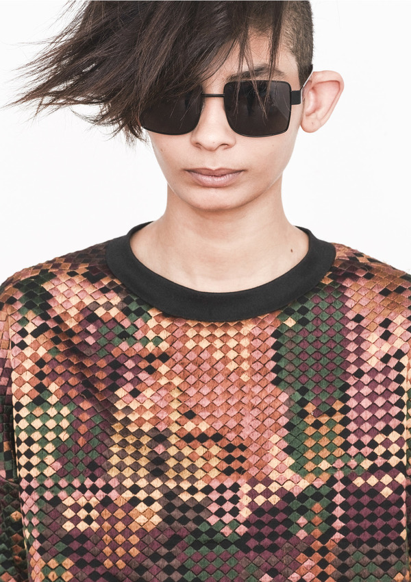 Berenik PIXELLATED EMBROIDERY SWEATSHIRT Berenik PIXELLATED EMBROIDERY SWEATSHIRT