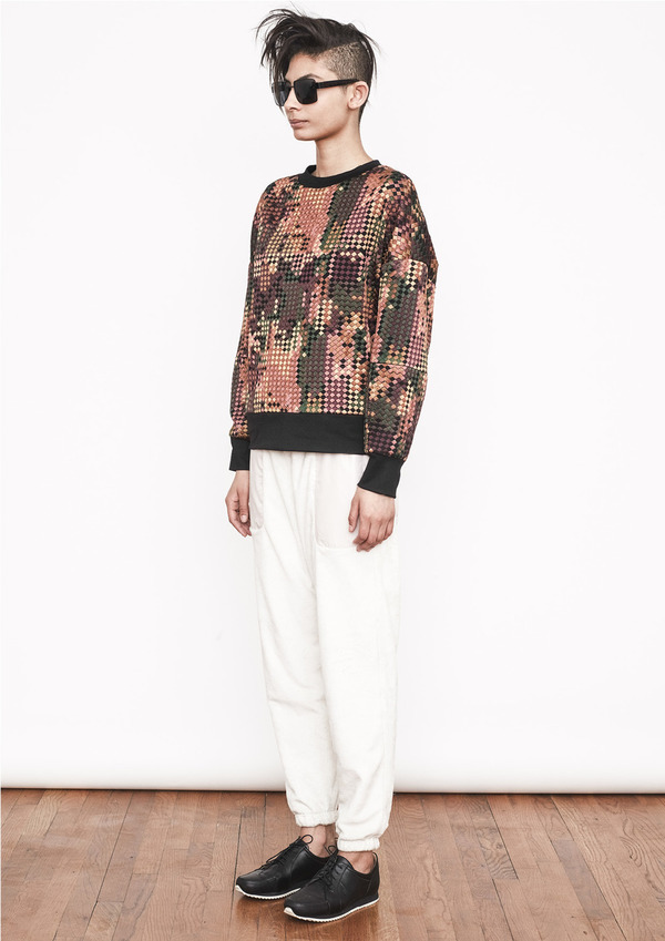 Berenik PIXELLATED EMBROIDERY SWEATSHIRT Berenik PIXELLATED EMBROIDERY SWEATSHIRT