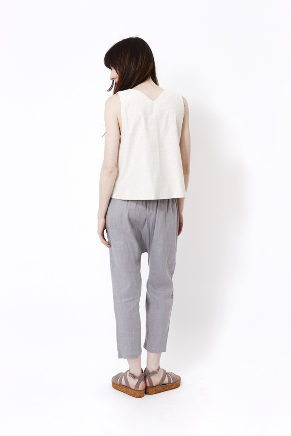 Priory Judd Pant in Blue Grey Heavy Linen Priory Judd Pant in Blue Grey Heavy Linen