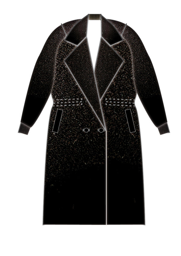 Berenik TRENCHCOAT BLACK PLAIN Berenik TRENCHCOAT BLACK PLAIN