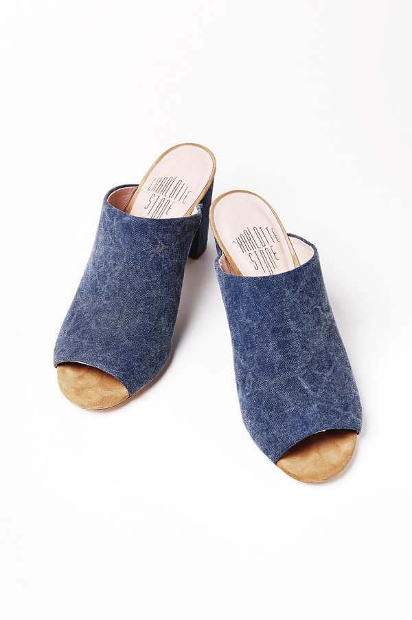 CHARLOTTE STONE Morley Mule in Indigo CHARLOTTE STONE Morley Mule in Indigo